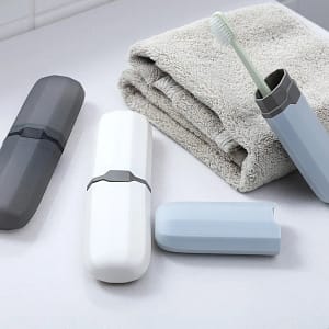Portable Toothbrush Holder Box Outdoor Travel Camping Toothbrush Storage Organizer Case Bathroom Accessories Toothpaste Box Home  Garden