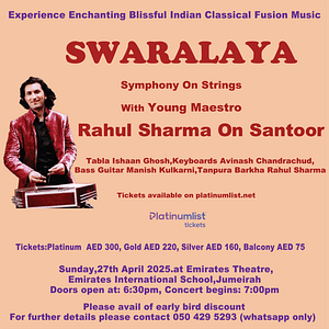 Swaralaya Symphony on Strings in Dubai Concerts