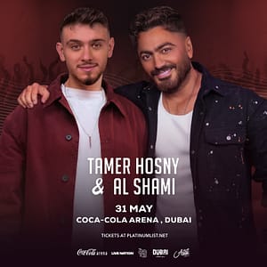 Tamer Hosny and Al Shami in Dubai Concerts