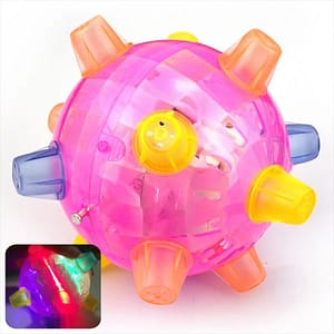 Glowing Dog Toy Flash Jump Ball New Exotic Music Dance Ball Luminous Toys Funny Colored Toy Activation Ball Pet Supplies Cat Toy Pet Supplies