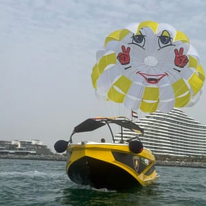 Soar Above Dubais Coastline With 30-Minute Parasailing For One Or Two Dubai