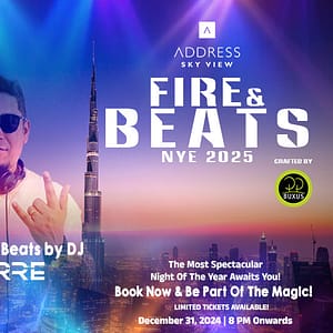 Fire & Beats New Years 2025 - Sky View Level 54 in Dubai - New Years Eve Events - Image 2