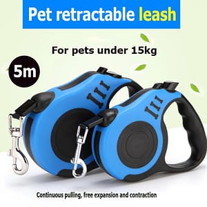 5m Durable Dog Leash Nylon Cat Lead Extension Automatic Retractable Puppy Walking Running Lead Roulette For Dogs Pet Products Pet Supplies