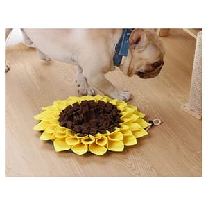 NEW Pet Dog Snuffle Mat Nose Smell Training Sniffing Pad Slow Feeding Bowl Food Dispenser Relieve Stress Sunflower Puzzle Pet Supplies