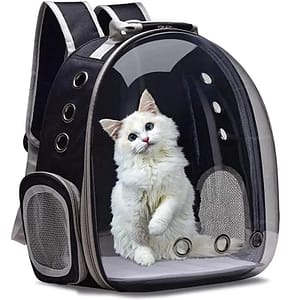 Cat Pet Carrier Backpack Transparent Capsule Bubble Pet Backpack Small Animal Puppy Kitty Bird Breathable Pet Carrier for Travel Pet Supplies