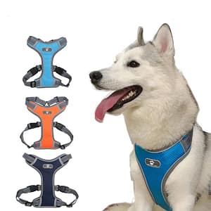 Adjustable Reflective Mesh Dog Harness Vest for Medium Large Breeds Reflective Breathable Pet Supplies