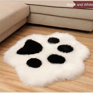 2024 Cute Cat Paw Bear Foot Cushion Animal Footprint Shape Soft Plush Carpet Home Sofa Table Floor Mat Bedroom Decorative Carpet 2021 Home  Garden