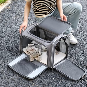 NEW Dog Carrier Bag Soft Side Backpack Cat Pet Carriers Dog Travel Bags Airline Approved Transport For Small Dogs Cats Outgoing Pet Supplies