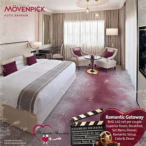 Romantic Getaway Room Package at Mövenpick Hotel Bahrain  Mövenpick Bahrain