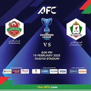 Shabab Al Ahli FC (UAE) vs Al Wehdat SC (JOR) - AFC Champions League Two  Rashid Stadium