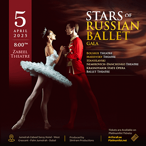 Stars of Russian Ballet at Zabeel Theatre in Dubai  Zabeel Theatre - Jumeirah Zabeel Saray