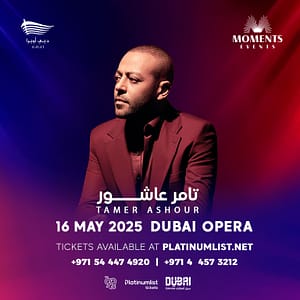 Tamer Ashour in Dubai  Dubai Opera