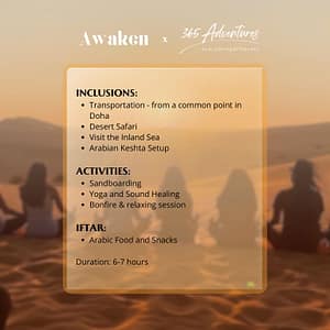 Sound Healing & Yoga: Desert Iftar Event Ramadan