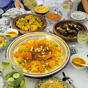 Cook Moroccan Food & Try on Traditional Clothes like a local at Angle Boulevard Tah/ Mohamed 6