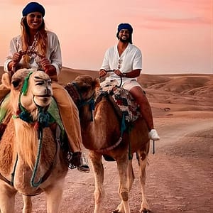Sunset & Dinner in Desert Agafay Marrakech with Camels at Tinsmiths Square