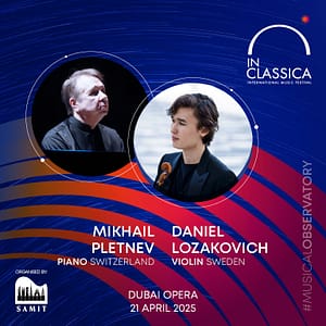 InClassica International Music Festival Presents Grand Finale at Dubai Opera Classical Events