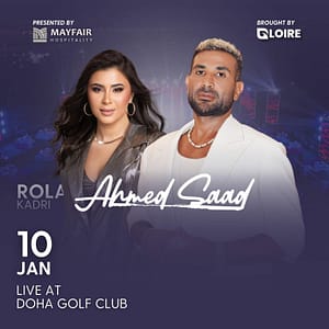 Ahmad Saad & Rola Kadri Live At Doha Golf Club Arabic Events