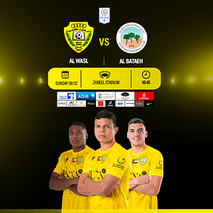 Al Wasl FC vs Al Bataeh FC  Zabeel Stadium