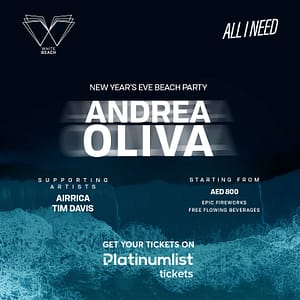 NYE Beach Party With Andrea Oliva At Atlantis