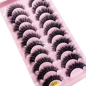 10 Pairs Faux Mink Eyelashes Handmade False Eyelashes Natural Nude Makeup Simulation Cross Messy Eye 3D Curly Eyelashes 240620 Health  Beauty