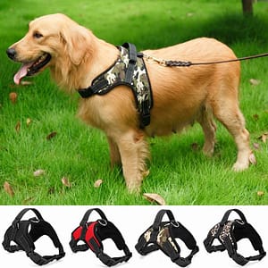 Nylon Heavy Duty Dog Pet Harness Collar Padded Extra Big Large Medium Small Dog Harnesses vest Husky Dogs Supplies Pet Supplies