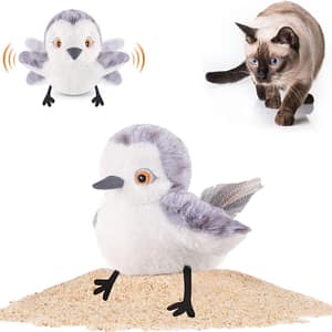 Cat Toys Flapping Bird Electric Cute Simulated Bird Figure Interactive Toy for Cats Pet Supplies