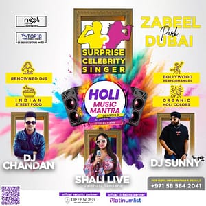 Holi Music Mantra Season 2 at Zabeel Park Amphitheater in Dubai Holi Events