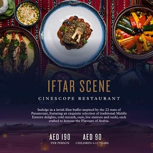 Iftar Scene at CineScope Restaurant Ramadan