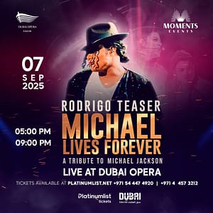 Michael Lives Forever by Rodrigo Teaser - A Tribute to Michael Jackson in Dubai Opera Concerts