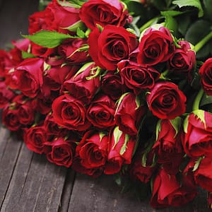 50 To 200 Roses And Card Dubai