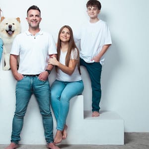 Family Photoshoot With Framed Image At Stu Studios Dubai Dubai