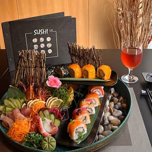 Sushi And Sashimi At Cafe Sushi At 4* Two Seasons Hotel Dubai