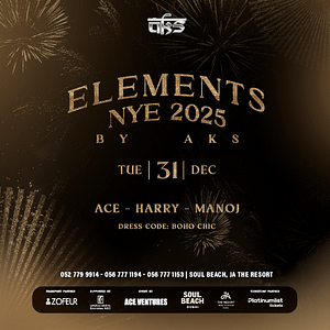 Elements Nye 2025 By Aks in Dubai  Soul Beach Dubai