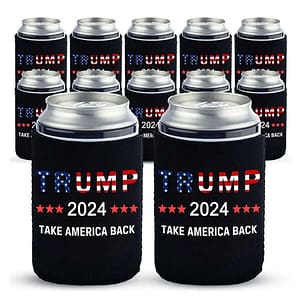 Cans Set 2024 Holder TRUMP Party Decoration 12Oz Neoprene 330Ml Beer Bottle Sleeve Home  Garden