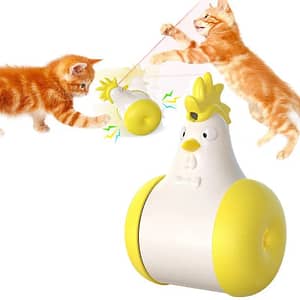 NEW Laser Chicken Cat Toy Self-Entertainment Interactive Infrared Laser Amusing Cat Electric Boring Artifact Pet Educational Toys Pet Supplies