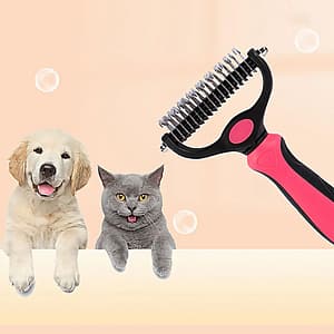 Pets Fur Knot Cutter Dog Grooming Shedding Tools Pet Cat Hair Removal Comb Brush Double sided Pet Products Suppliers Pet Supplies