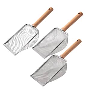 Stainless Steel Cat Litter Shovel Durable Litter Scooper Pets Supplies for Lizards Kitten Kitty Dogs Waste Instant Cleaning Tool Pet Supplies