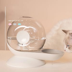 NEW Automatic Cat Water Dispenser Snails Bubble Water Bowl for Cat Fountain for Pets Water Dispenser Large Drinking Bowl for Dog Pet Supplies