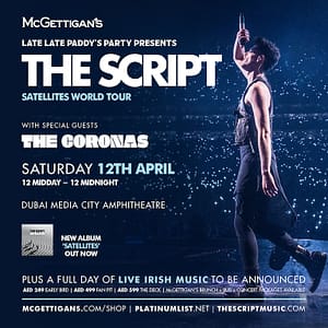 McGettigan's Late Late Paddy's Party presents The Script in Dubai  Dubai Media City Amphitheatre