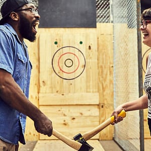 Axe Throwing Experience At Action Park Dubai