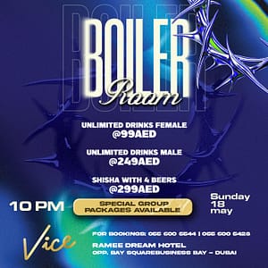 Boiler Room Sunday at Vice in Dubai Nightlife