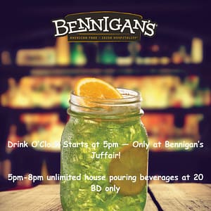 3 Hours Zero Limits at Bennigans Recently Added Experiences
