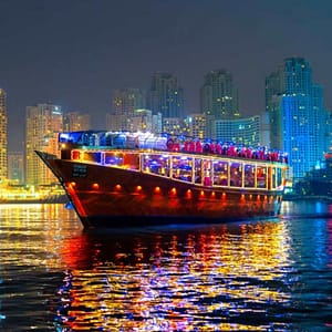 Dubai Marina Luxury Dhow Dinner Cruise  Dubai Harbour Marina