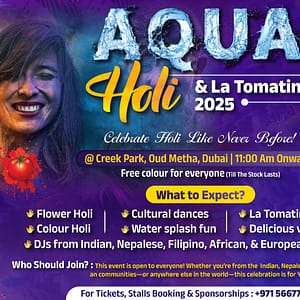 Cosmopolitan Aqua Holi 2025 in Dubai - Desi Events - Image 2