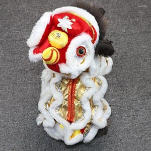 Dog Apparel Spring Festival Costume Lion Dance Chinese Year Role Play Puppy Pet Chihuahua Pet Supplies