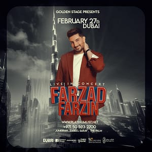 Farzad Farzin Live at Zabeel Theatre in Dubai  Zabeel Theatre - Jumeirah Zabeel Saray