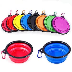 350ml Collapsible Dog Pet Folding Silicone Bowl Outdoor Travel Portable Puppy Food Container Feeder Dish Bowl Pet supplies Pet Supplies