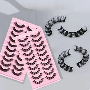 10Pairs 3D Mink Lashes russian strip lash Dramatic False Eyelashes Faux Cils Makeup Wholesale Fake Eyelash Extension maquiagem 240620 Health  Beauty