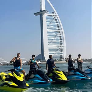 30mins Burj Al Arab Jetski Tour at Ride in Dubai Waterports Jetski & Flyboard