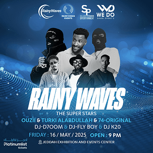 Rainy Waves in Jeddah Nightlife